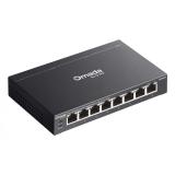 TP-Link - Omada ES208GP switch Gestionado L2 Gigabit Ethernet (10/100/1000) Energía sobre Ethernet (PoE) DIN rail Negro