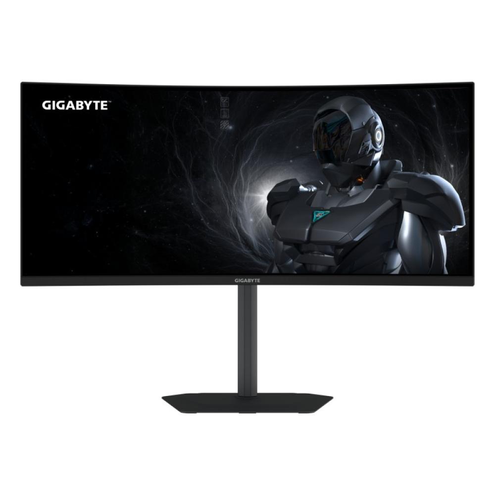 GIGABYTE - GS34WQCA Monitor Gaming Curvo 34" WQHD – 3440 x 1440, 1500R, 120Hz, 1ms, 300 cd/m², FreeSync Premium, HDR Ready, HDMI