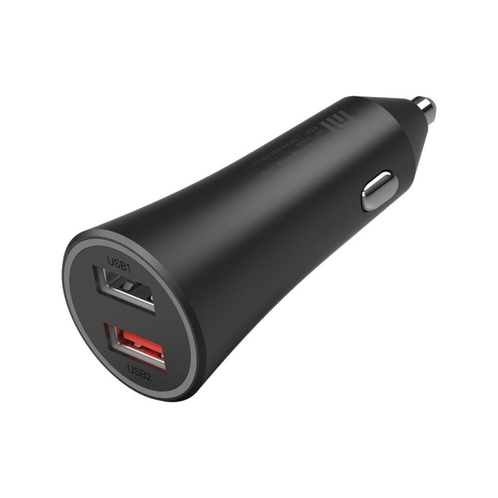 Xiaomi - Mi 37W Dual-Port Car Charger Universal Negro Encendedor de cigarrillos Auto
