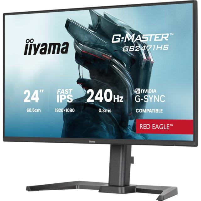 iiyama - G-MASTER GB2471HS-B1 pantalla para PC 60,5 cm (23.8") 1920 x 1080 Pixeles Full HD Negro