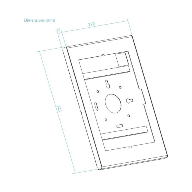 TooQ - Marco Antirrobo para Tablets de 11”, Negro
