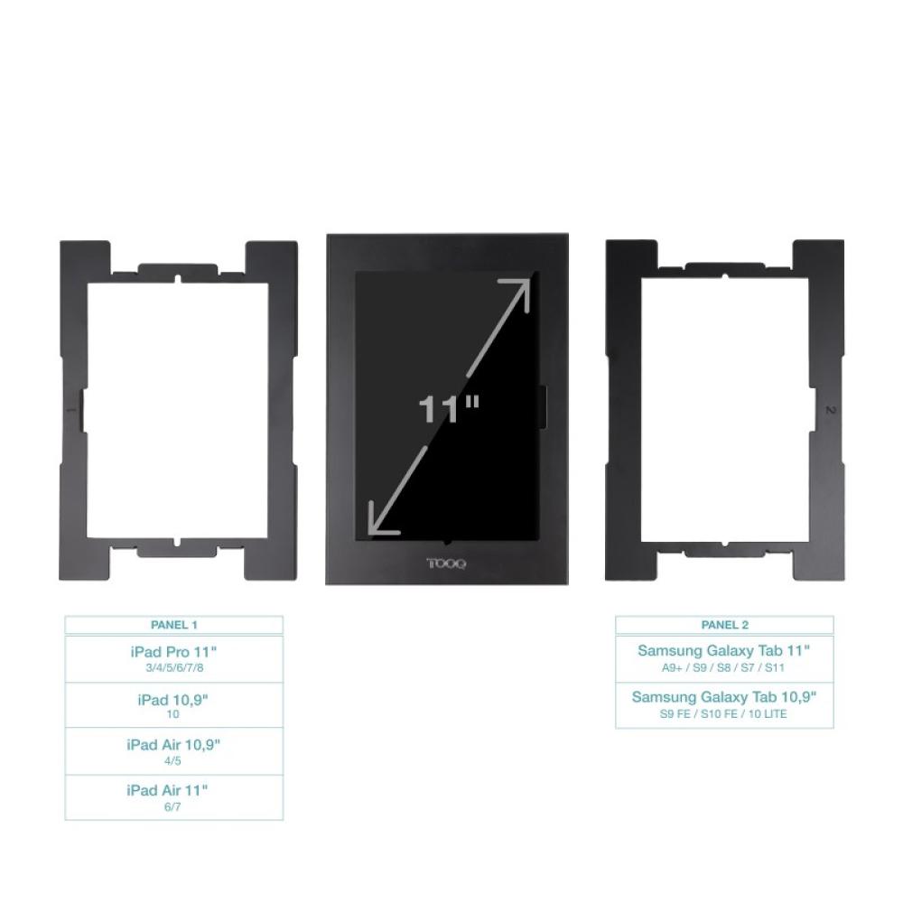 TooQ - Marco Antirrobo para Tablets de 11”, Negro