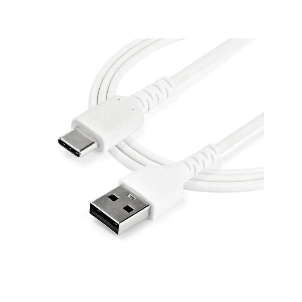 StarTech.com - Cable de Carga USB-A a USB-C de 1m - Cable de Carga Rápida y Sincronización USB 2.0 de Servicio Pesa - RUSB2AC1MW