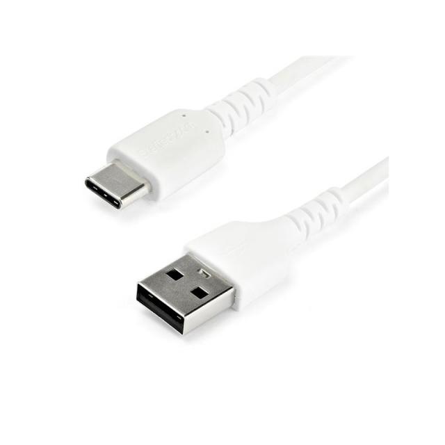 StarTech.com - Cable de Carga USB-A a USB-C de 1m - Cable de Carga Rápida y Sincronización USB 2.0 de Servicio Pesa - RUSB2AC1MW