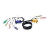 ATEN - Cable KVM PS/2 con audio y SPHD 3 en 1 de 3 m