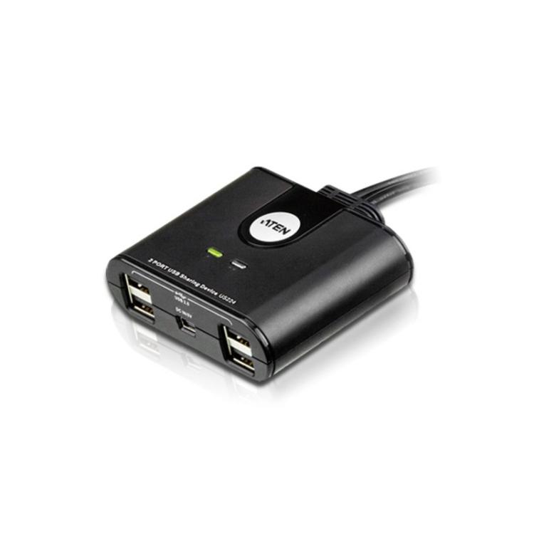 ATEN - Switch de periféricos USB 2.0 de 2 x 2 puertos