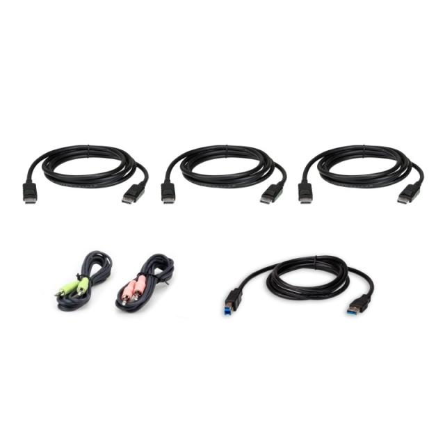 ATEN - Kit de cable para KVM seguro DisplayPort triple display USB de 1,8 m