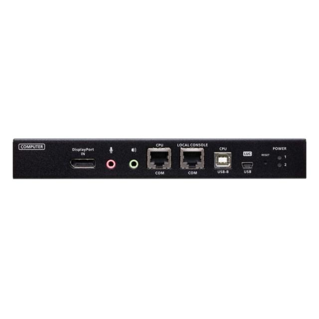 ATEN - 1 switch KVM a través de IP DisplayPort 4K de un solo puerto para acceso a recurso compartido local/remoto