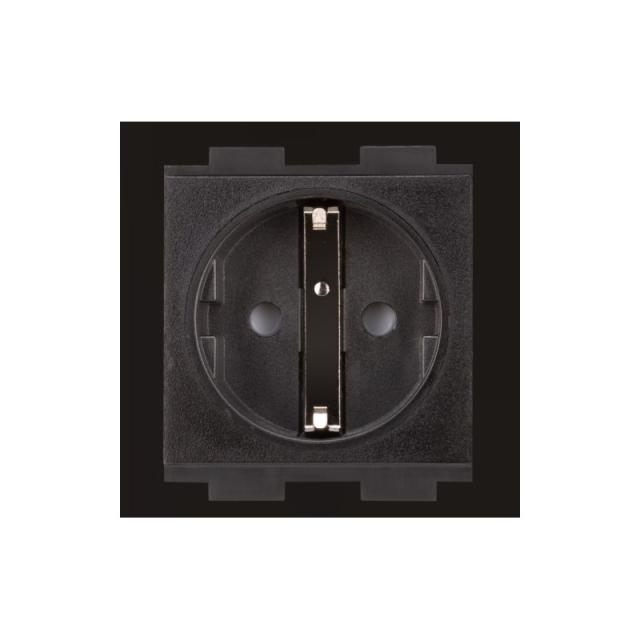 Crestron - CRESTRON AC POWER OUTLET MODULE FOR FT2 SERIES, SINGLE, EUROPEAN SCHUKO,” TYPE F (FT2A-PWR-EU-1-BASIC) 6508436