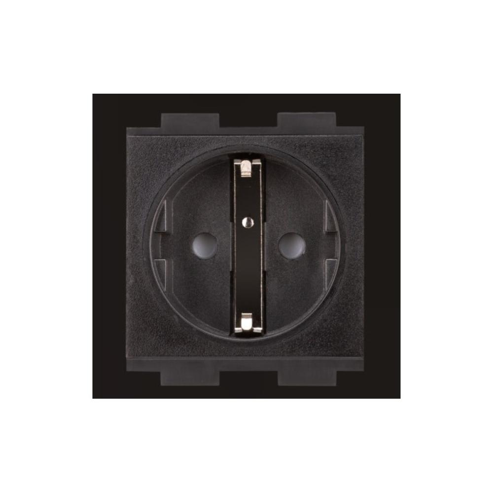 Crestron - CRESTRON AC POWER OUTLET MODULE FOR FT2 SERIES, SINGLE, EUROPEAN SCHUKO,” TYPE F (FT2A-PWR-EU-1-BASIC) 6508436