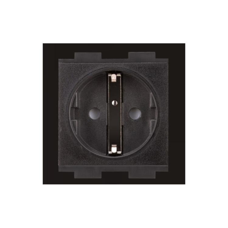 Crestron - CRESTRON AC POWER OUTLET MODULE FOR FT2 SERIES, SINGLE, EUROPEAN SCHUKO,” TYPE F (FT2A-PWR-EU-1-BASIC) 6508436