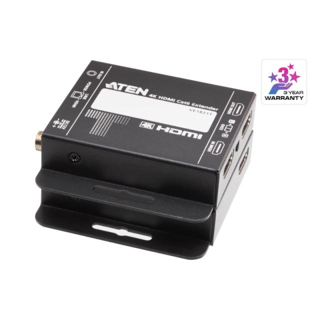 ATEN - VE1821-AT-G extensor audio/video Transmisor y receptor de señales AV Negro