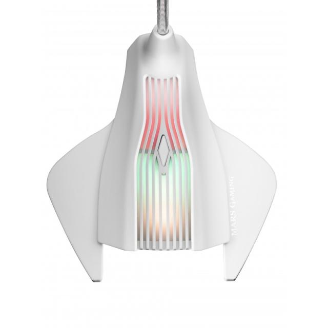Mars Gaming - MMICX, Micrófono Estudio Profesional LED, Mute, USB+Jack 3.5mm, Negro