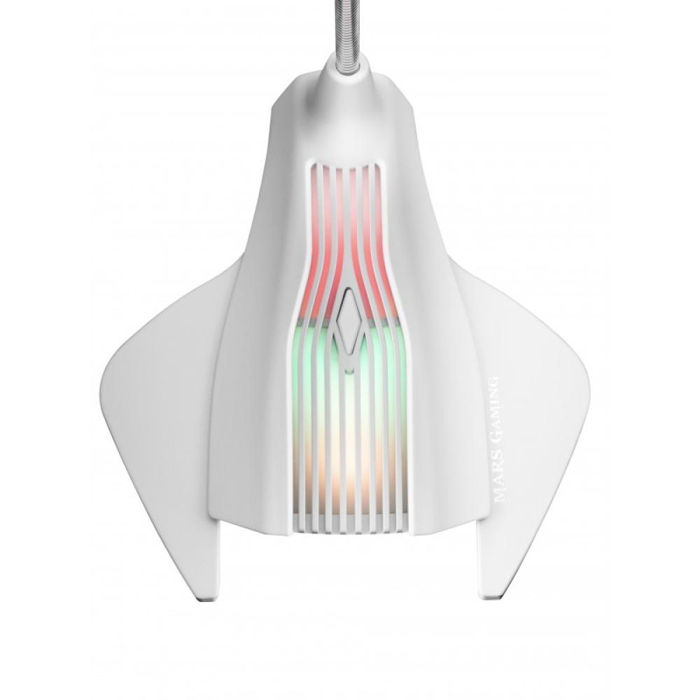 Mars Gaming - MMICX, Micrófono Estudio Profesional LED, Mute, USB+Jack 3.5mm, Negro