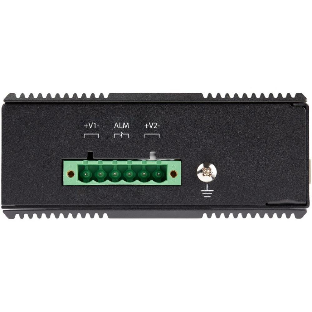 StarTech.com - Switch Conmutador Industrial Ethernet Gigabit 6 Puertos - 4x RJ45 PoE - 2 Ranuras SFP PoE+ de 30W 12-48VDC DIN (I
