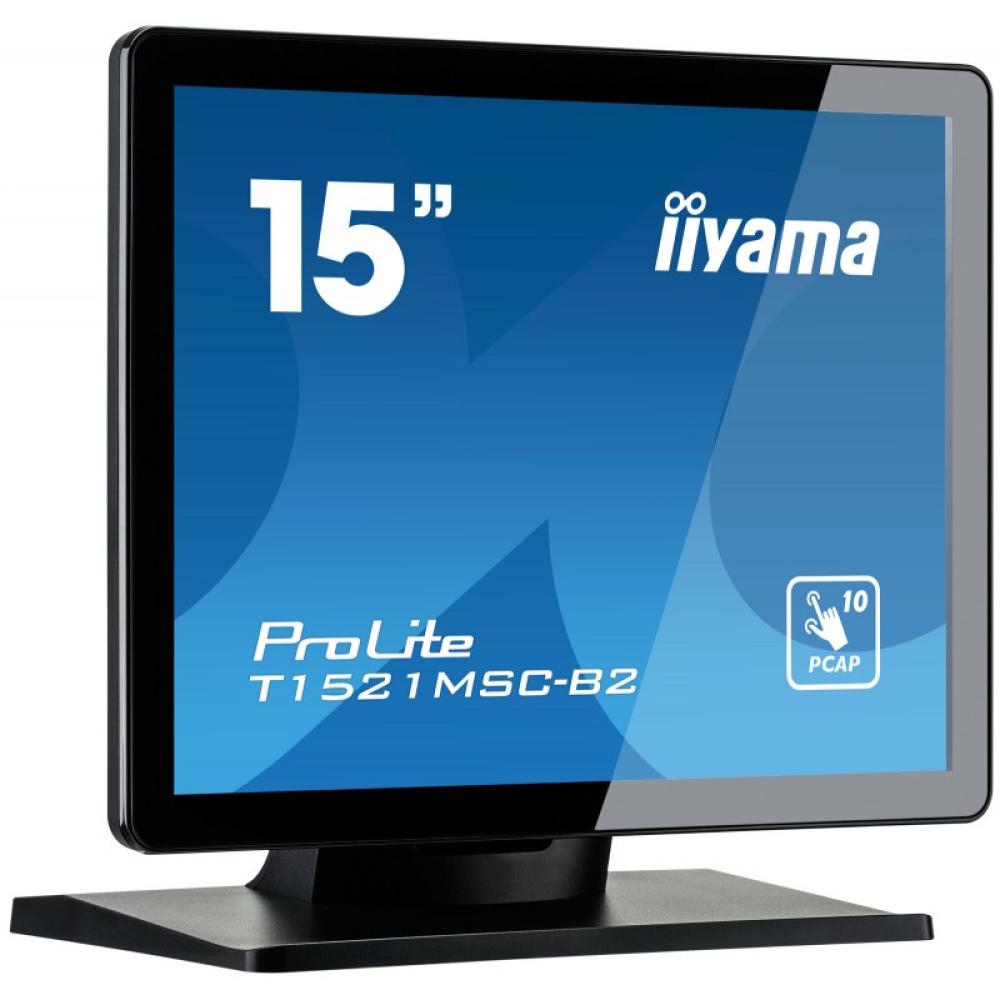 iiyama - ProLite T1521MSC-B2 pantalla para PC 38,1 cm (15") 1024 x 768 Pixeles XGA LED Pantalla táctil Mesa Negro