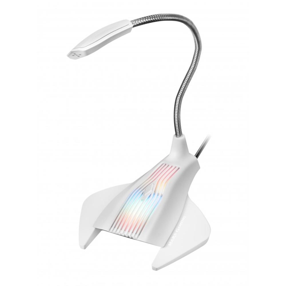 Mars Gaming - MMICX, Micrófono Estudio Profesional LED, Mute, USB+Jack 3.5mm, Negro