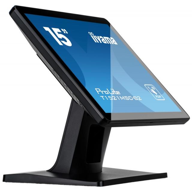 iiyama - ProLite T1521MSC-B2 pantalla para PC 38,1 cm (15") 1024 x 768 Pixeles XGA LED Pantalla táctil Mesa Negro