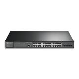 TP-Link - JetStream TL-SG3428MP switch Gestionado L2+ Gigabit Ethernet (10/100/1000) Energía sobre Ethernet (PoE) 1U Negro