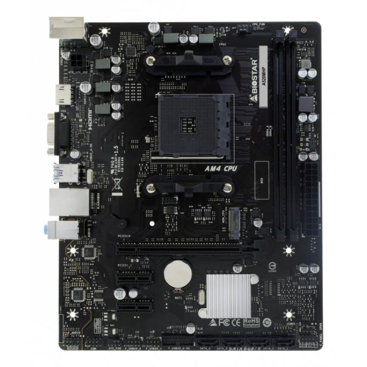 Biostar - A520MHP placa base AMD A520 Zócalo AM4 micro ATX
