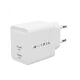 HYPER - HJG35EU cargador de dispositivo móvil Auriculares, Auriculares, Smartphone, Ver Blanco Corriente alterna Carga rápida In