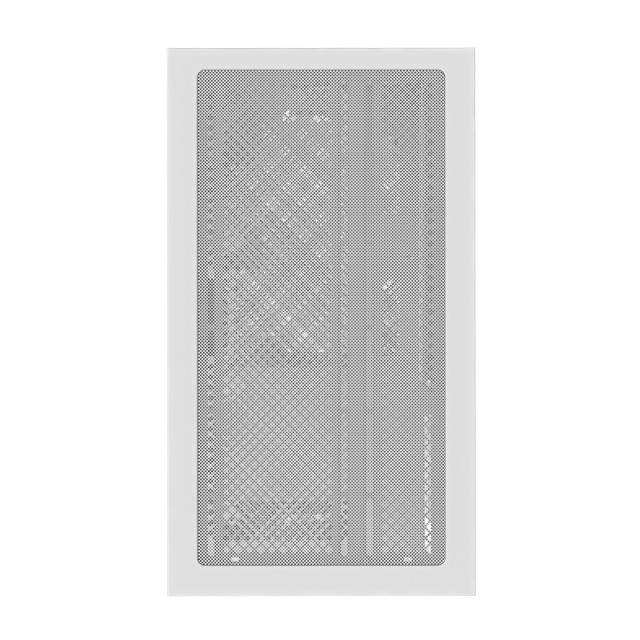 GIGABYTE - C201 PANORAMIC ICE Caja para PC – Torre media, m-ATX, compatible con radiador de 360 mm, 3 ventiladores preinstalados