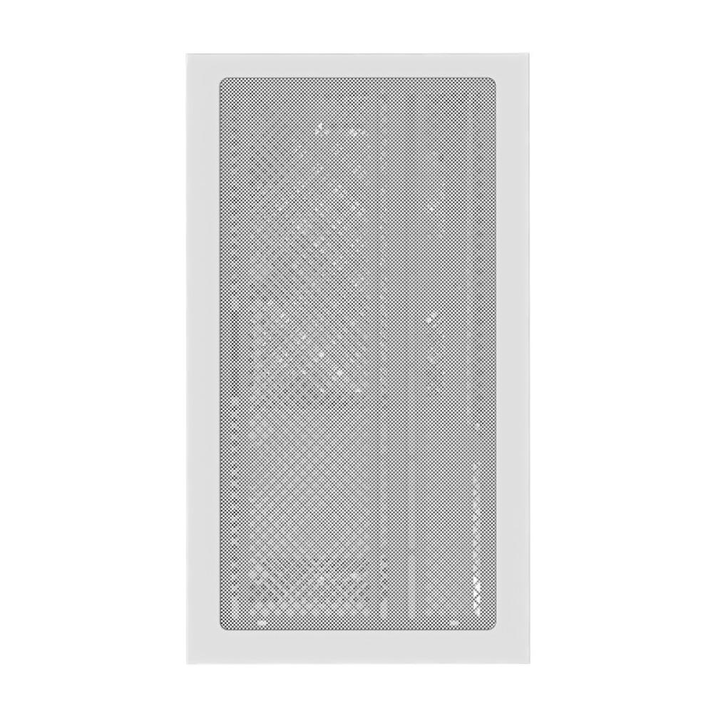 GIGABYTE - C201 PANORAMIC ICE Caja para PC – Torre media, m-ATX, compatible con radiador de 360 mm, 3 ventiladores preinstalados