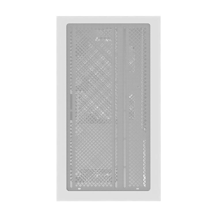 GIGABYTE - C201 PANORAMIC ICE Caja para PC – Torre media, m-ATX, compatible con radiador de 360 mm, 3 ventiladores preinstalados