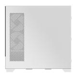 GIGABYTE - C201 PANORAMIC ICE Caja para PC – Torre media, m-ATX, compatible con radiador de 360 mm, 3 ventiladores preinstalados