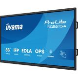 iiyama - TE8615A-B1AG pantalla de señalización Panel plano interactivo 2,17 m (85.6") Wifi 550 cd / m² 4K Ultra HD Negro Pantall