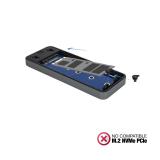 TooQ - TQE-2281G caja para disco duro externo Caja externa para unidad de estado sólido (SSD) Gris M.2