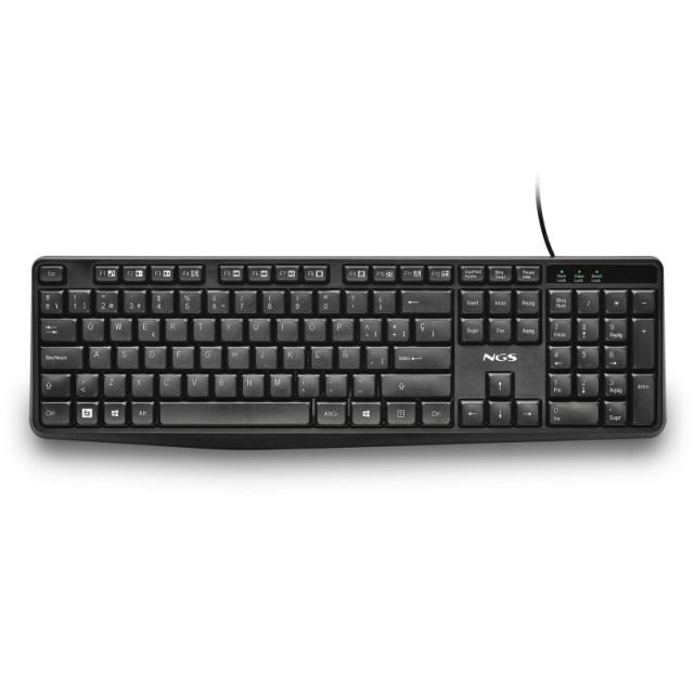 NGS - FUNKY V4 (QUERTY, ES) teclado Hogar / Oficina USB QWERTY Español Negro