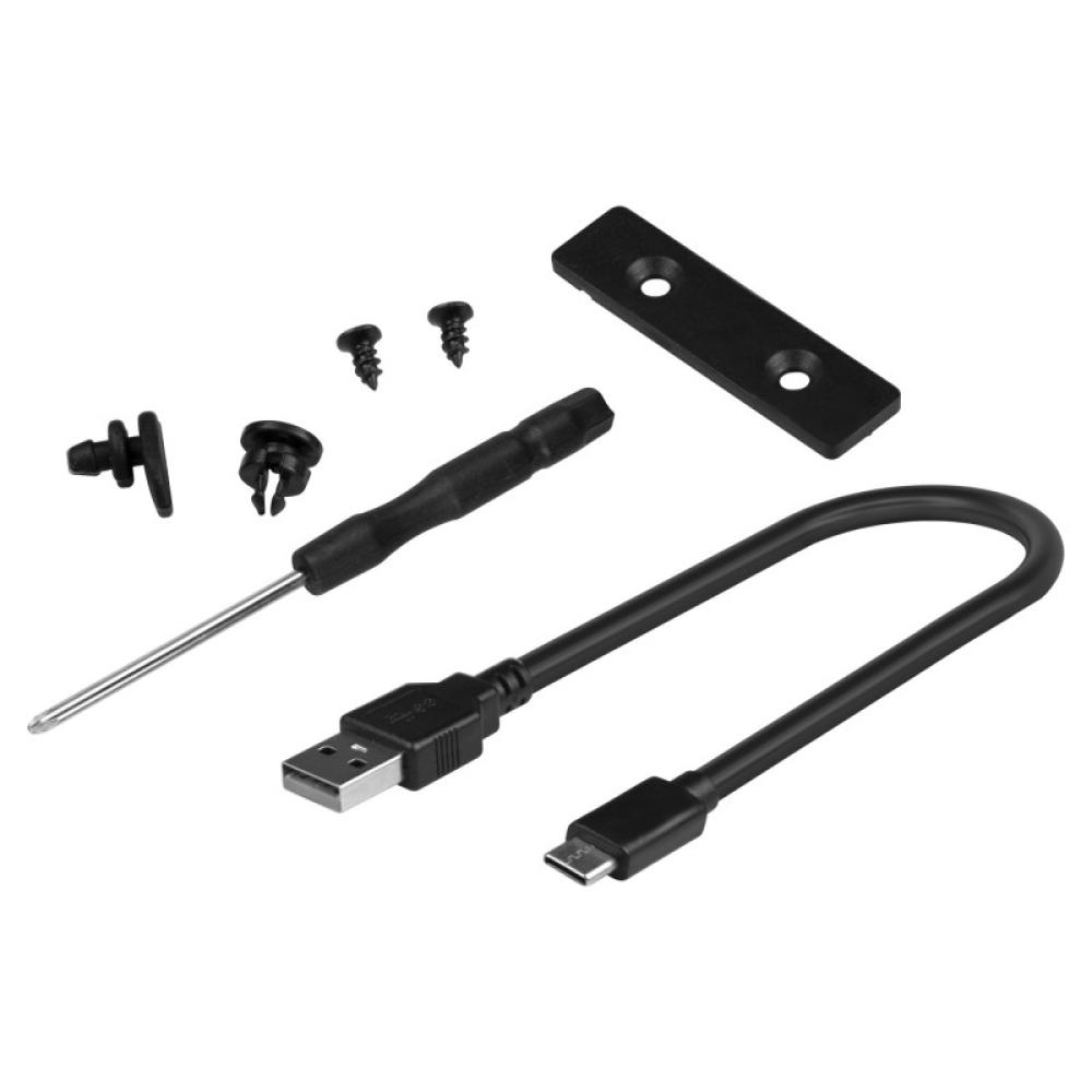 Savio - AK-84 caja para disco duro externo Caja externa para unidad de estado sólido (SSD) Negro M.2