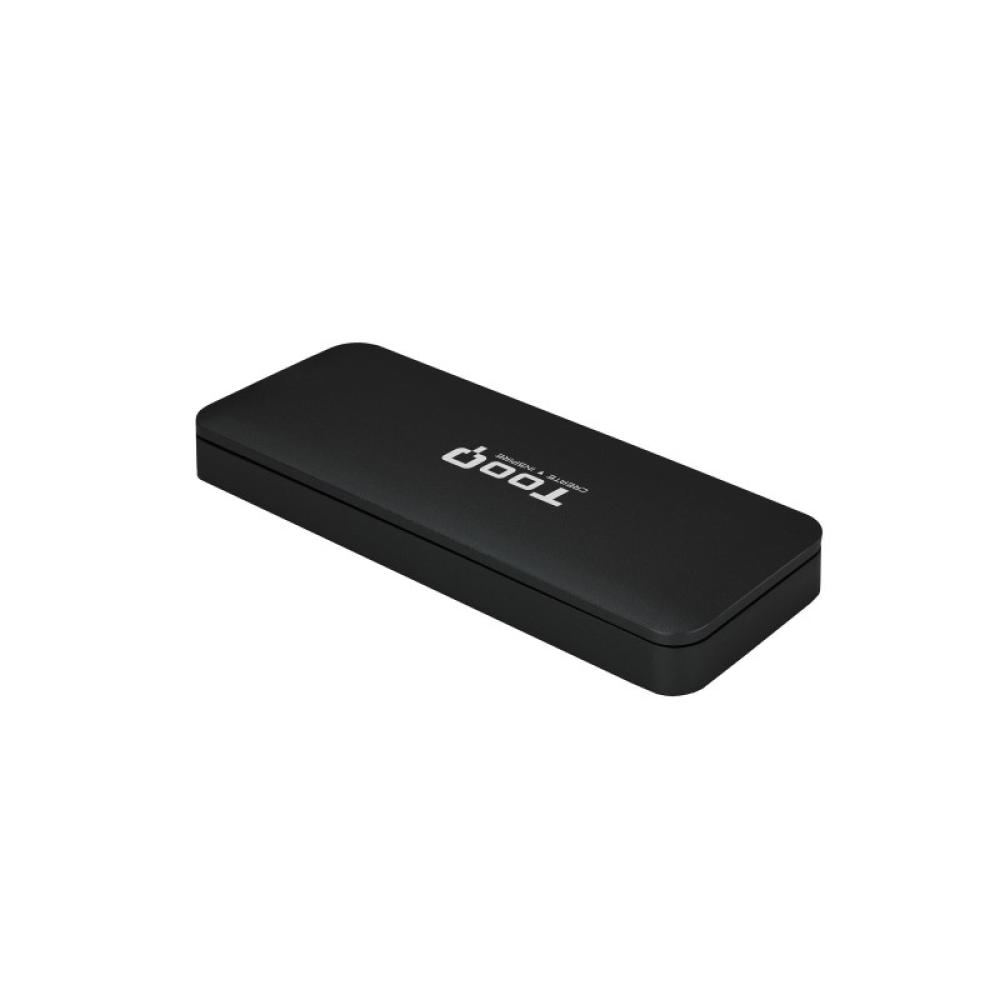 TooQ - TQE-2280B caja para disco duro externo Caja externa para unidad de estado sólido (SSD) Negro M.2