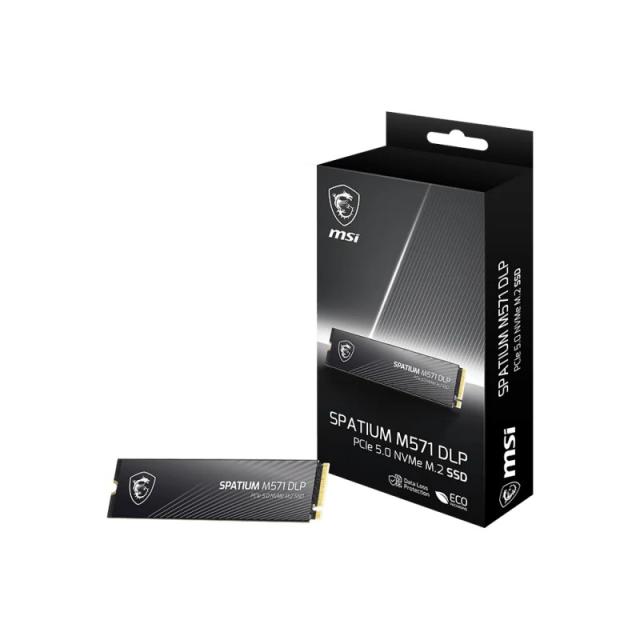 MSI - SPATIUM M571 DLP PCIe 5.0 NVMe M.2 2TB PCI Express 5.0 3D NAND