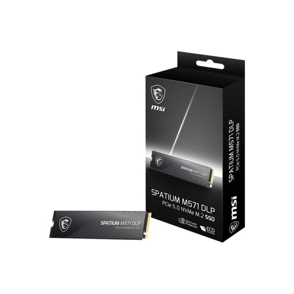 MSI - SPATIUM M571 DLP PCIe 5.0 NVMe M.2 2TB PCI Express 5.0 3D NAND