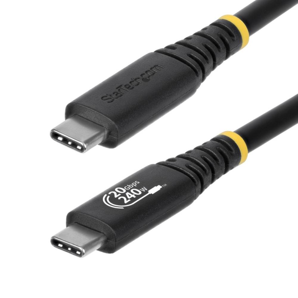 StarTech.com - Cable USB4 2m - Cable USB-C Certificado USB-IF - 20Gbps - PD 240W EPR - 4K120 - DP 1.4 - Cable USB Tipo C - Recub