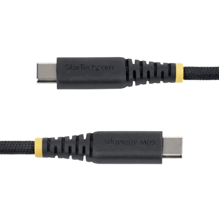 StarTech.com - Cable de Carga USB-C Trenzado de TPE y Nailon de 30cm - Cable Cargador USB Tipo C - - Cable Carg - USB2CC30CMNCBR