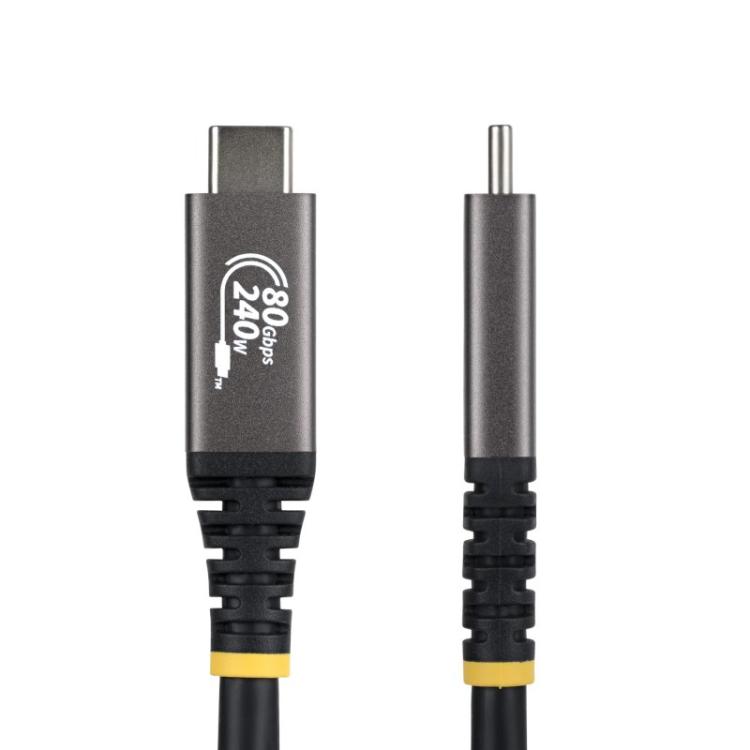 StarTech.com - Cable USB4 1,5m - Cable USB-C Certificado USB-IF - 80Gbps - Cable USB Tipo C - PD de 240W - 8K120/4K240 - DP 2.1