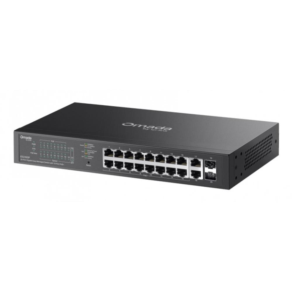 OMADA - ES220GP switch Gestionado Gigabit Ethernet (10/100/1000) Energía sobre Ethernet (PoE) Negro