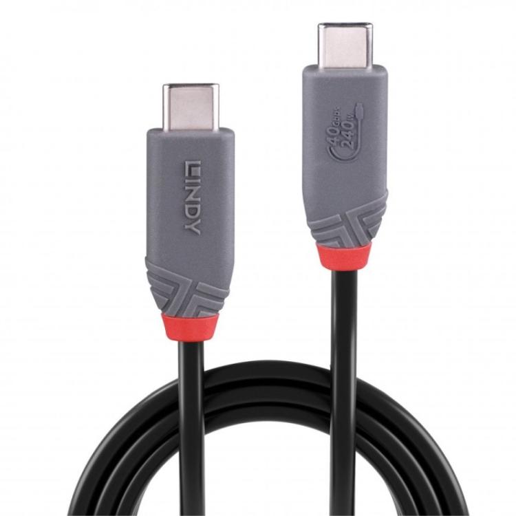 Lindy - 36958 cable USB USB4 Gen 3x2 2 m USB C Negro