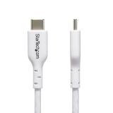 StarTech.com - Cable de Carga USB-C de 3m - Cable de Carga USB Tipo C para Portátil - Cable USB para Tablet o Móvi - USB2CC3MWHE