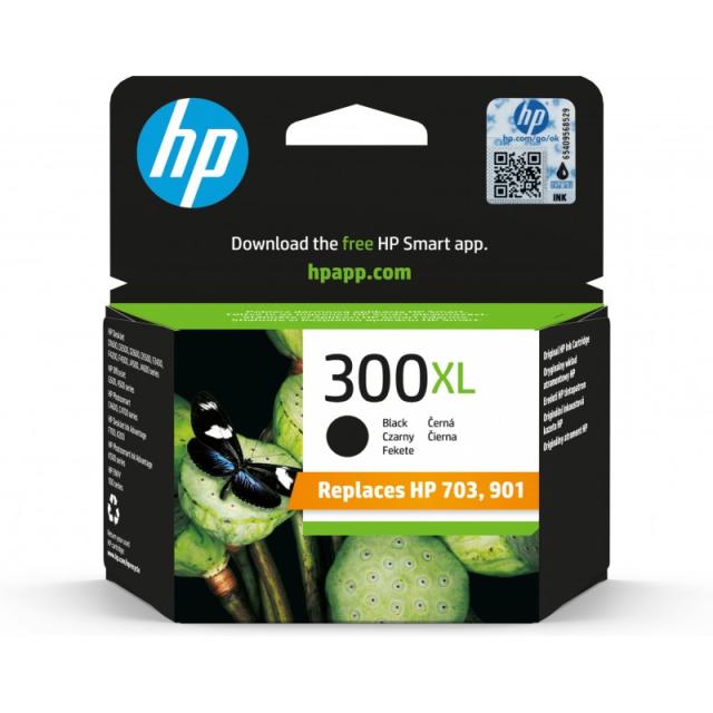 HP - Cartucho de tinta original 300XL de alta capacidad negro