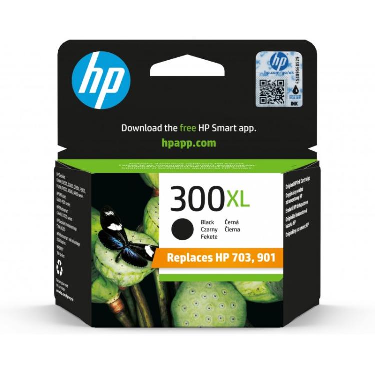 HP - Cartucho de tinta original 300XL de alta capacidad negro