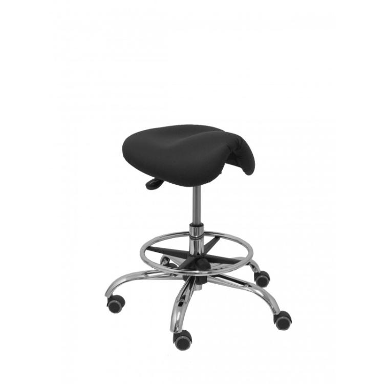 PIQUERAS Y CRESPO - Taburete Alatoz similpiel negro