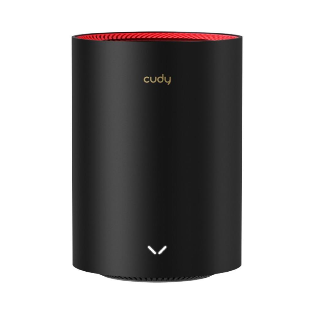 Cudy - M3000 Doble banda (2,4 GHz / 5 GHz) Wi-Fi 6 (802.11ax) Negro, Rojo 1 Interno