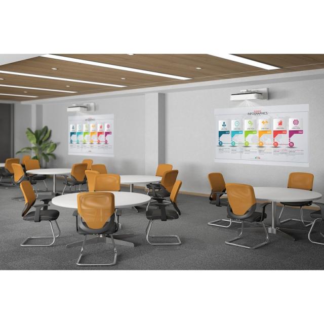 Epson - EB-810E videoproyector Proyector de alcance ultracorto 5000 lúmenes ANSI 3LCD 1080p (1920x1080) Blanco