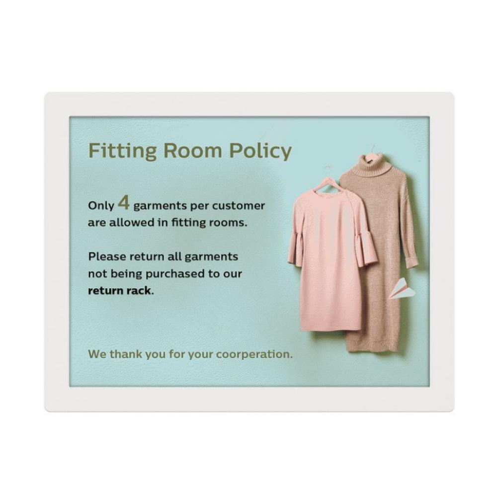 Philips - 13BDL4150IW Pantalla plana para señalización digital 33 cm (13") Wifi UXGA Blanco Procesador incorporado Android 11 24