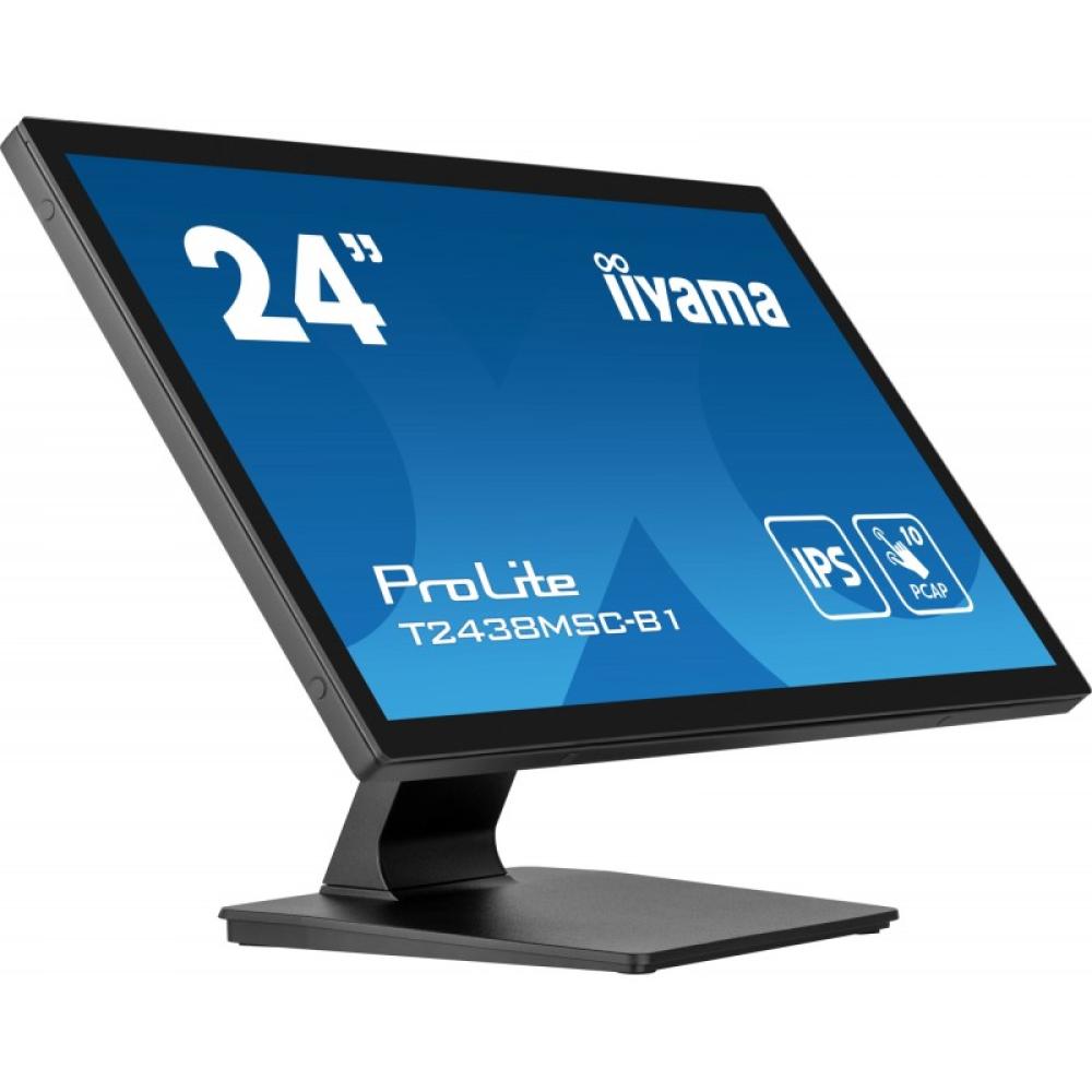iiyama - ProLite T2438MSC-B1 pantalla para PC 60,5 cm (23.8") 1920 x 1080 Pixeles Full HD LED Pantalla táctil Negro