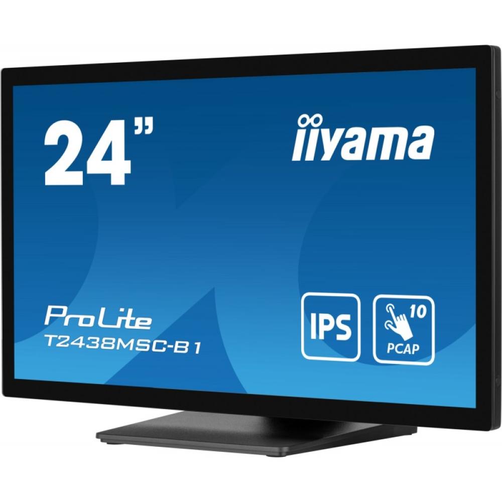 iiyama - ProLite T2438MSC-B1 pantalla para PC 60,5 cm (23.8") 1920 x 1080 Pixeles Full HD LED Pantalla táctil Negro
